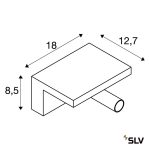KARPO BEDSIDE 6,8W 390LM 3000K FALI LÁMPA
