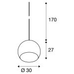 BIG SUN E27 1X60W FÜGGESZTÉK