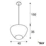 PANTILO CONVEX 40 E27 1x40W FÜGGESZTETT LÁMPA