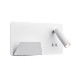   SOMNILA SPOT 15W 770+650LM 3000K LED FALI LÁMPA(BAL) USB CSATLAKOZÓVAL ÉS OKOSTELEFON TARTÓVAL