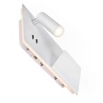 SOMNILA SPOT 15W 770+650LM 3000K LED FALI LÁMPA(JOBB) USB CSATLAKOZÓVAL ÉS OKOSTELEFON TARTÓVAL