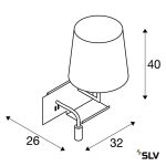 SOMNILA FLEX 40W 120LM 3000K LED FALI LÁMPA(JOBB) USB CSATLAKOZÓVAL ÉS OKOSTELEFON TARTÓVAL