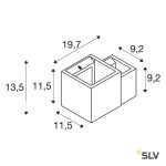 PLASTRA WL CUBES G9 2x15W FALI LÁMPA
