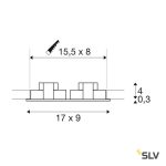 NEW TRIA 2 SET 14W 1160lm 2700K IP20 LED SÜLLYESZTETT LÁMPA FEHÉR