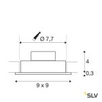 NEW TRIA 1 SET 8W 700lm 2700K IP20 LED SÜLLYESZTETT LÁMPA FEHÉR