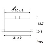 KADUX 3 GU10 3X50W IP20 SÜLLYESZTETT LÁMPA HÁROM FEJJEL FEKETE