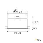 KADUX 3 GU10 3X50W IP20 SÜLLYESZTETT LÁMPA HÁROM FEJJEL FEHÉR