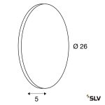 PLASTRA 6,5W 375LM 3000K LED FALI LÁMPA