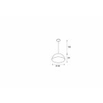 FORCHINI M PD-2 E27 1x40W IP20 BELTÉRI FÜGGESZTETT LÁMPA