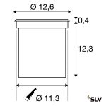 ROCCI 125 8W 580lm 3000K IP67 LED KÜLTÉRI SÜLLYESZTETT LÁMPA
