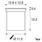 ROCCI 125 6W 580lm 3000K IP67 LED KÜLTÉRI SÜLLYESZTETT LÁMPA