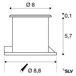 DASAR FLAT 80 3W 140lm 3000K IP67 LED FÖLDBE SÜLLYESZTETT LÁMPA