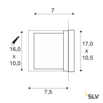 BRICK DOWNUNDER 1W 30lm 3000K IP54 LED KÜLTÉRI SÜLLYESZTETT LÁMPA