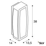 MERIDIAN BOX 2 E27 1x25W IP54 KÜLTÉRI FALI LÁMPA