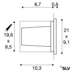 BRICK 9W 950lm 3000K IP65 KÜLTÉRI SÜLLYESZTETT FALI LÁMPA
