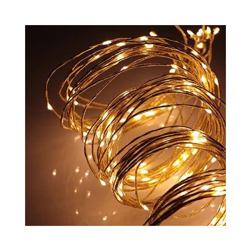 XMAS füzér kültéri 50 LED/5m 3xAAA 4,5V IP44 melegfehér