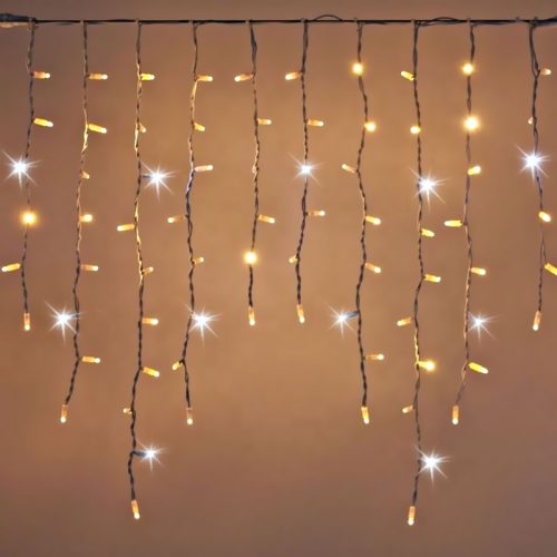 Xmas jégcsap 300LED 5m melegfehér