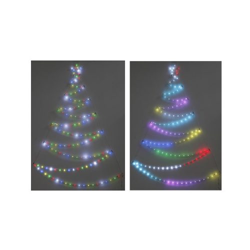 Xmas 2D karácsonyfa fényjátékkal piros,sárga,zöld,kék