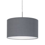 PASTERI E27 1x60W TEXTIL FÜGGESZTÉK 38cm SZÜRKE