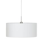 PASTERI E27 1x60W TEXTIL FÜGGESZTÉK 53cm FEHÉR
