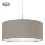 PASTERI E27 1x60W TEXTIL FÜGGESZTÉK 53cm TÓPSZÍN