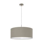 PASTERI E27 1x60W TEXTIL FÜGGESZTÉK 53cm TÓPSZÍN