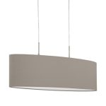 PASTERI E27 2x60W TEXTIL FÜGGESZTÉK 75cm TÓPSZÍN