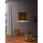 MASERLO E27 1x60W TEXTIL FÜGGESZTÉK 38cm TÓPSZÍN