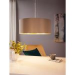 MASERLO E27 3x60W TEXTIL FÜGGESZTÉK 53cm TÓPSZÍN