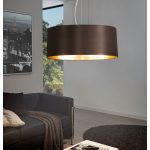 MASERLO E27 3x60W TEXTIL FÜGGESZTÉK 53cm CAPPUCCINO
