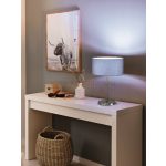 MASERLO E27 1x60W TEXTIL ASZTALI LÁMPA SZÜRKE