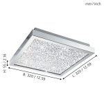 CARDITO 16W 2500lm 4000K LED MENNYEZETI LÁMPA
