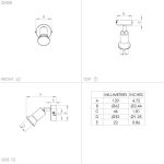 BUZZ-LED GU10 1x3W FALI SPOT LÁMPA