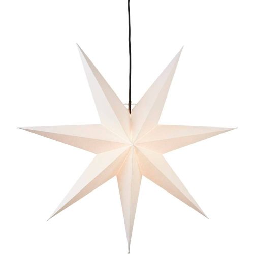 Papírcsillag függ. fehér E14 25W 220V 70cm