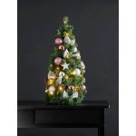 Karácsonyfa 3AA zöld/lila 42LED 65cm Ø34cm