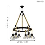 RAMPSIDE E27 6x28W CSILLÁR