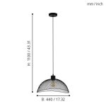 POMPEYA E27 1X60W FÜGGESZTÉK