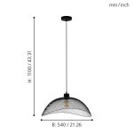 POMPEYA E27 1X60W FÜGGESZTÉK