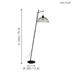 POMPEYA E27 1X60W ÁLLÓLÁMPA