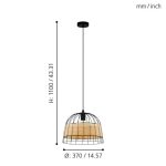 ANWICK E27 1X40W FÜGGESZTÉK