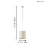 ARNHEM E27 1X40W FÜGGESZTÉK