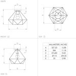 TARBES E27 1X60W MENNYEZETI LÁMPA
