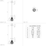 ADWICKLE E27 1X40W FÜGGESZTÉK
