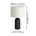 VINOZA E27 1X40W ASZTALI LÁMPA