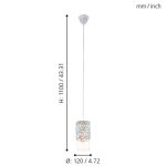 CARDIGAN E27 1x60W FÜGGESZTÉK