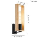LITTLETON E27 1X60W FALI LÁMPA