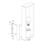 LITTLETON E27 1X60W FALI LÁMPA