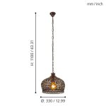 JADIDA E27 1X60W FÜGGESZTÉK