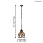 JADIDA E27 1X60W FÜGGESZTÉK