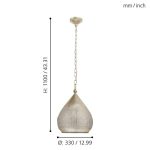 MELILLA E27 1X60W FÜGGESZTÉK